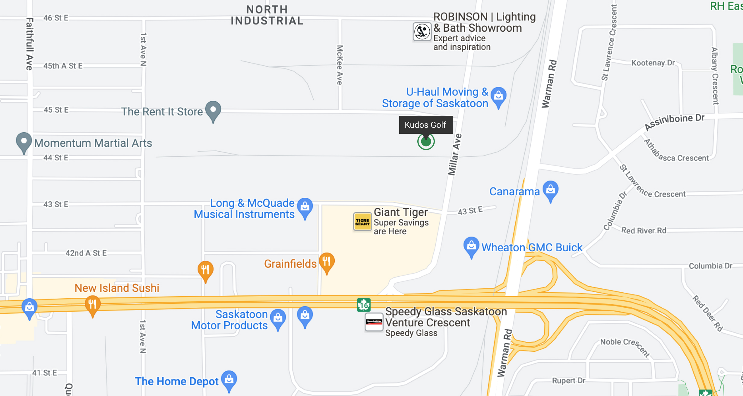 Kudos Golf Location